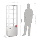 Polar Serie C Energieeffizienter Kühlschrank mit gebogener Tür Weiß 235L