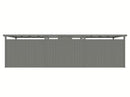 StarLine Metal Garden Shed Model Style 7.56 m² Economy Set-4 Aluminum Grey