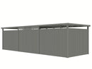 StarLine Metal Garden Shed Model Style 7.56 m² Economy Set-4 Aluminum Grey