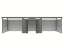 StarLine Metal Garden Shed Model Style 7.56 m² Economy Set-4 Aluminum Grey