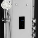 Mazur MUE-H1000-22L LINKS SCHWARZ Duschkabine mit Hydromassage und Dampfsauna 100 x 100 x 217 cm