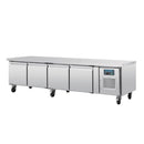 Polar Serie U 4-türiger GN-Kühltisch 420L