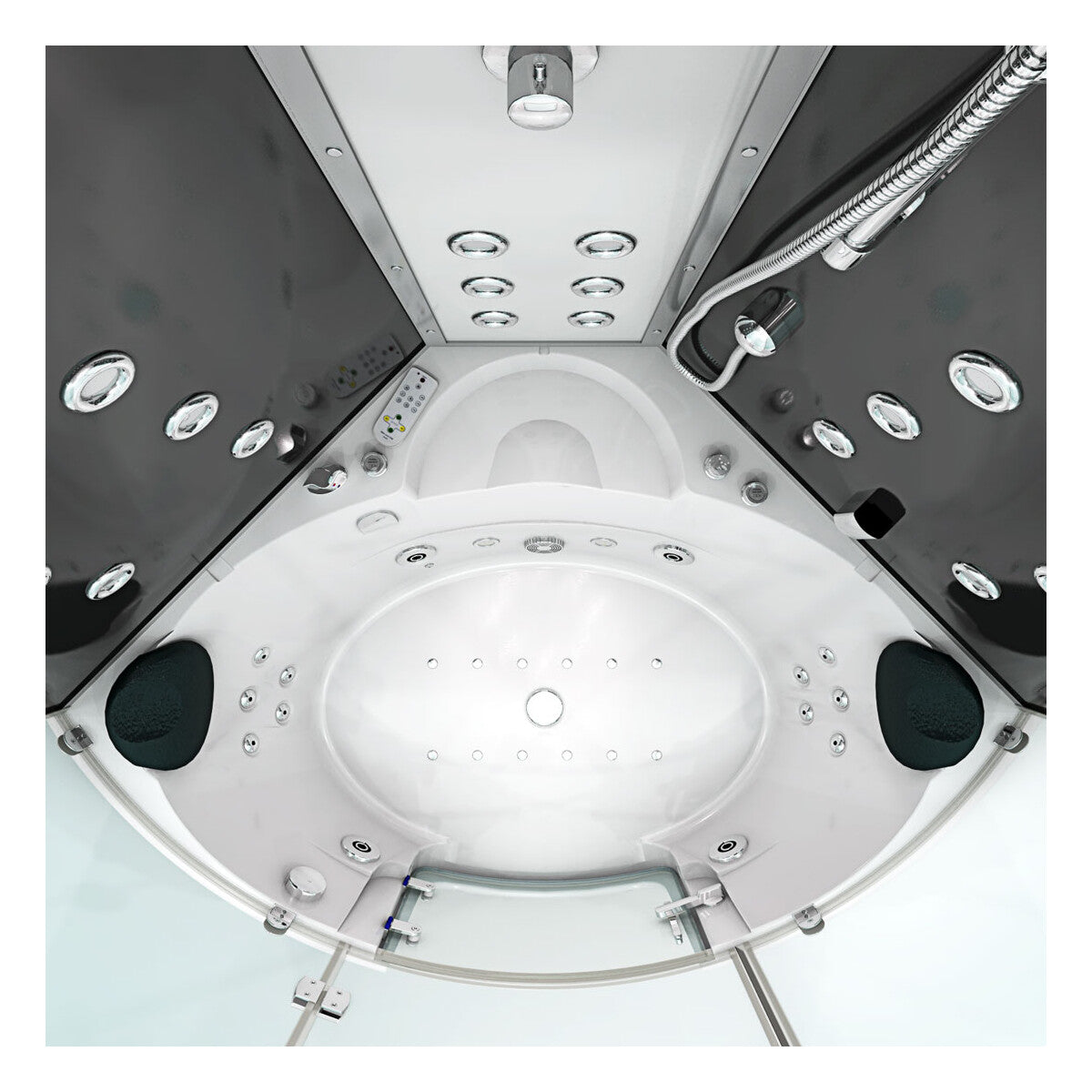 Cabine De Douche Vapeur AcquaVapore K60-WS-EH-ALL – 140x140cm – Whirlpool 44 Jets