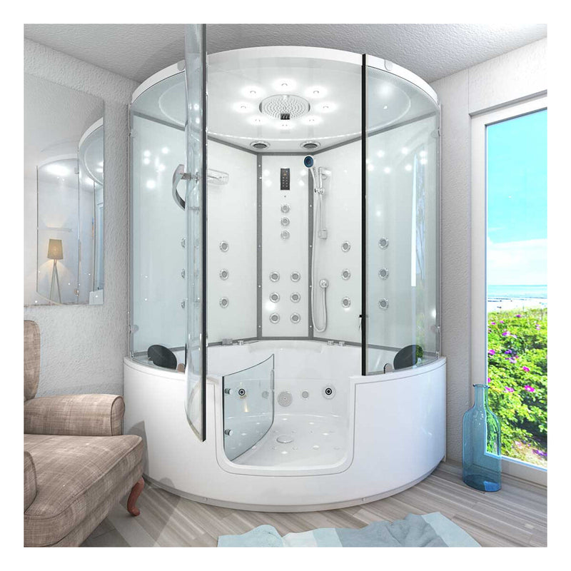 Acqua Vapore Dampfdusche Whirlpool Dusche Duschkabine K60-WS-TH-EC-SC 140x140cm
