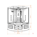 Acqua Vapore Dampfdusche Whirlpool Dusche Duschkabine K70-WS-EH-SC 150x150cm