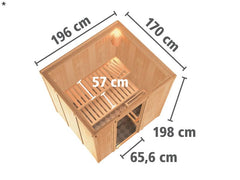 Karibu Sauna Daria Plug & Play – Vorschau 4