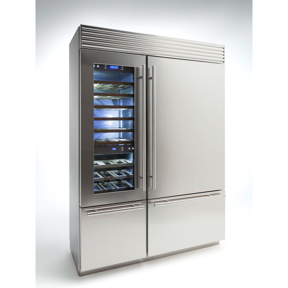 Fhiaba Side by Side Kühlschrank - Freezer Classic KS8990TGT, 90 cm, Edelstahl