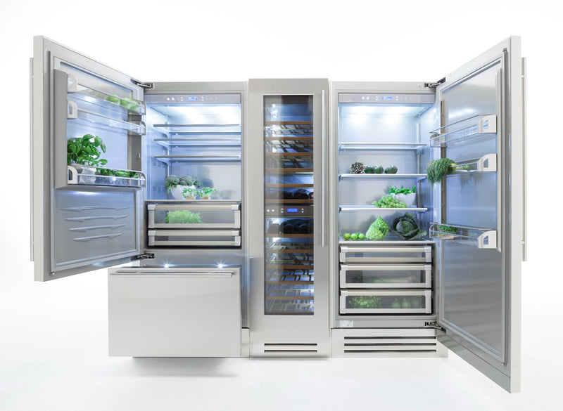 Fhiaba Side by Side Kühlschrank - Freezer Classic KS8990TGT, 90 cm, Edelstahl