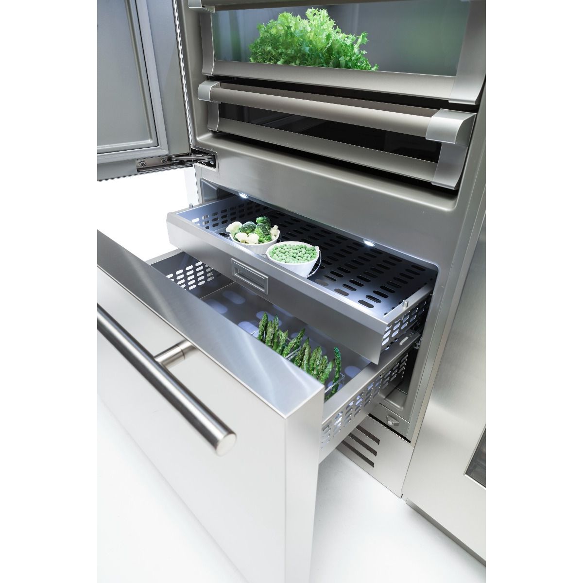 Fhiaba Side by Side Kühlschrank - Freezer Classic KS8990TGT, 90 cm, Edelstahl