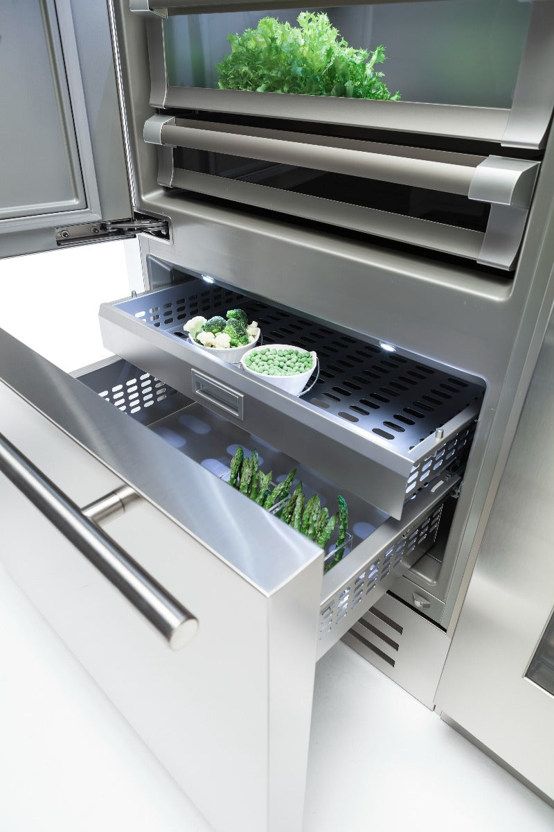 Fhiaba Side by Side Kühlschrank - Freezer Classic KS8990TST, 90 cm, Edelstahl