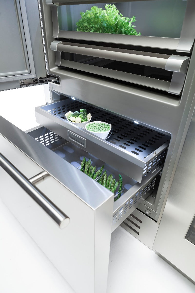 Fhiaba Side-by-Side Kühlschrank Classic KS4490FZ, 45 cm, Edelstahl