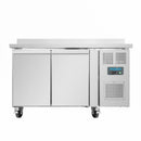 Polar Serie U 2-türiger Edelstahlgefrierschrank mit Spritzschutz 282L