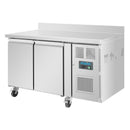 Polar Serie U 2-türiger Edelstahlgefrierschrank mit Spritzschutz 282L
