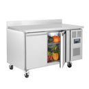 Polar Serie U 2-türiger Edelstahlgefrierschrank mit Spritzschutz 282L