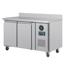 Polar Serie U 2-türiger Edelstahlgefrierschrank mit Spritzschutz 282L