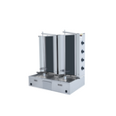SGS Gastro Double Electric Doner Kebab Grill with Bottom Motor / Gyro Grill 4+4 Burners / max. 70+70