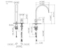 Dornbracht MEM Zweilochbatterie Chrom 32815682-00 Hochdruckarmatur