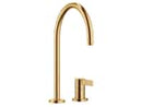 Dornbracht Tara Ultra Zweilochbatterie Messing Gebürstet (23kt Gold) 32815875-28 Hochdruckarmatur