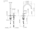 Dornbracht Tara Ultra Zweilochbatterie Messing Gebürstet (23kt Gold) 32815875-28 Hochdruckarmatur