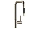 Dornbracht META SQUARE Einhebelmischer Pull-Down Platin Gebürstet 33870861-06 Hochdruckarmatur