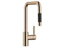 Dornbracht META SQUARE Einhebelmischer Pull-Down Champagne Gebürstet (22kt Gold) 33870861-46 Hochdruckarmatur
