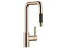 Dornbracht META SQUARE Einhebelmischer Pull-Down Champagne (22kt Gold) 33870861-47 Hochdruckarmatur