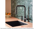 Dornbracht META SQUARE Einhebelmischer Pull-Down Dark Platinum Gebürstet 33870861-99 Hochdruckarmatur