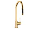 Dornbracht Tara Pull-Down Messing Gebürstet (23kt Gold) 33870888-28 Hochdruckarmatur