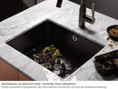 Dornbracht Unterbau-Spüle Glasierter Stahl Schwarz Matt 38550002-71