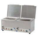 Casselin Doppelter wasserbeheizter Bain-marie-Würstchenwärmer