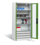 C+P Akkuladeschrank Serie 89, H1950xB930xT500mm