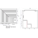 EAGO AWT E1243B rote Zeder 200x180 9kW Kivi