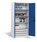 C+P Akkuladeschrank Serie 89, H1950xB930xT500mm