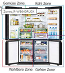 Hitachi French Door Kühlschrank R-WB640VRU0X-MGW , 4Türen, 90 cm, 640 Liter, Matt Weiß