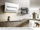 Elica Bloom-S Dekton® PRF0164475A Kopffreihaube 85 cm Schwarz