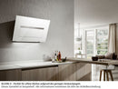 Elica Bloom-S Dekton® PRF0164475A Kopffreihaube 85 cm Schwarz