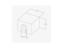 Elica Set Skydome PRF0146230A Deckenhaube 100 cm  Weiß + Zwischenmotor KIT0184296
