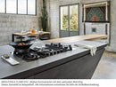 Elica SET NikolaTesla Flame Evo PRF0196343 Kochfeldabzug Gas Grau/Schwarz + Installationsset Umluft KIT0199836