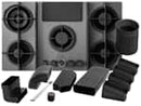 Elica SET NikolaTesla Flame Evo PRF0196343 Kochfeldabzug Gas Grau/Schwarz + Installationsset Umluft KIT0199835