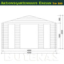 Butenas Gartenhaus ENZIAN - Typ S10