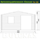 Butenas Gartenhaus ENZIAN - Typ S11