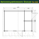 Butenas Gartenhaus ENZIAN - Typ S13