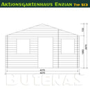 Butenas Gartenhaus ENZIAN - Typ S13