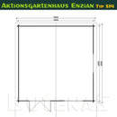 Butenas Gartenhaus ENZIAN - Typ S14