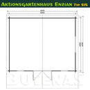 Butenas Gartenhaus ENZIAN - Typ S15