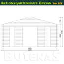 Butenas Gartenhaus ENZIAN - Typ S15