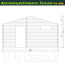 Butenas Gartenhaus ENZIAN - Typ S16