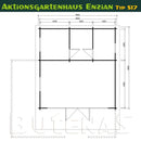 Butenas Gartenhaus ENZIAN - Typ S17
