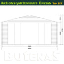 Butenas Gartenhaus ENZIAN - Typ S17