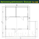 Butenas Gartenhaus ENZIAN - Typ S18
